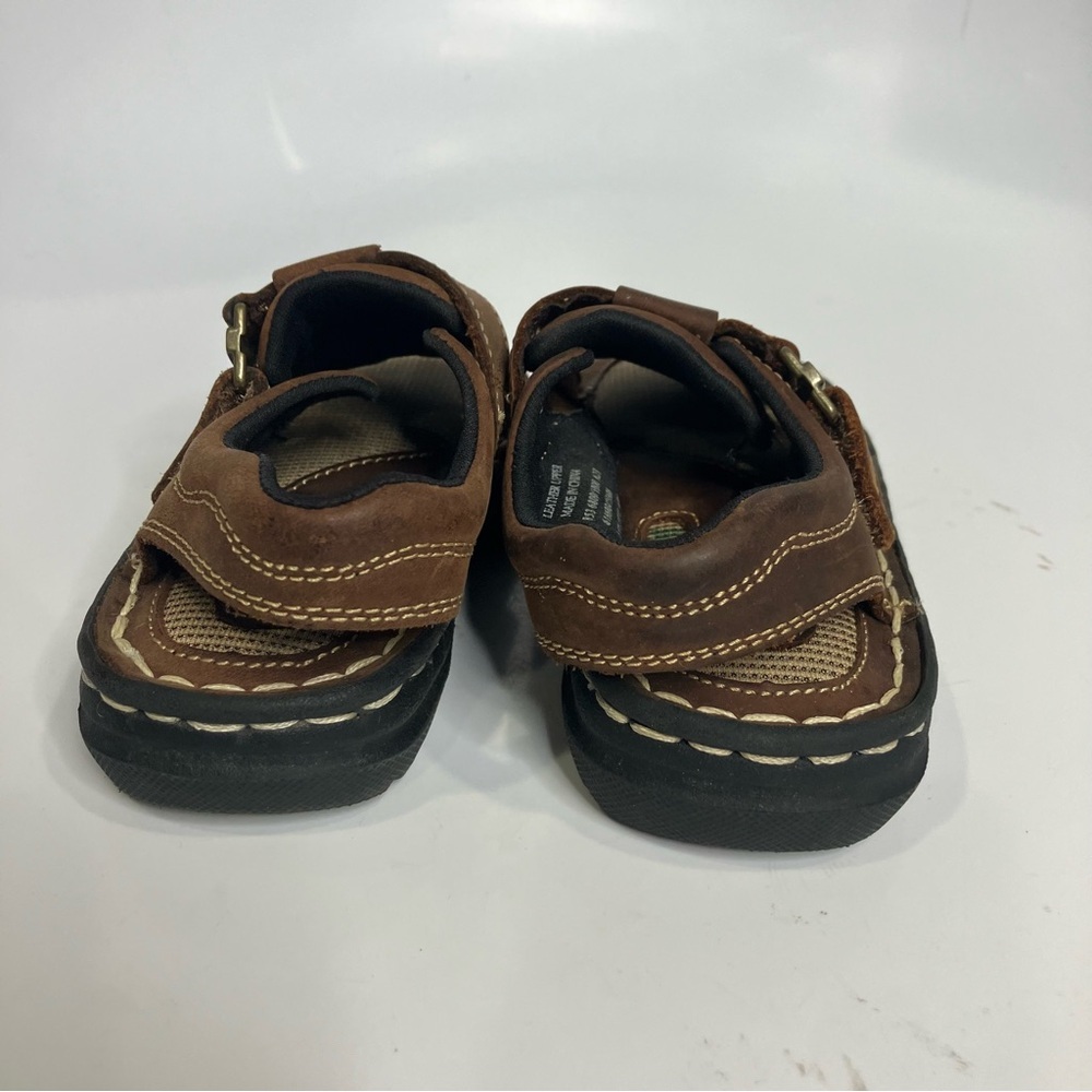 Thom McAn brown leather fisherman sandals kids size 10.5‎ casual summer - Picture 4 of 8